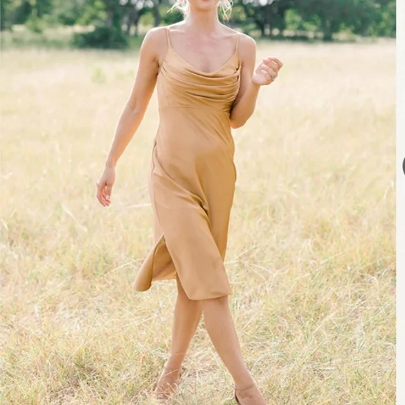 knee length dresses for ladies Skye | Evalina Tie Belt Midi Dress | Affordable Quiet Luxury main image 1